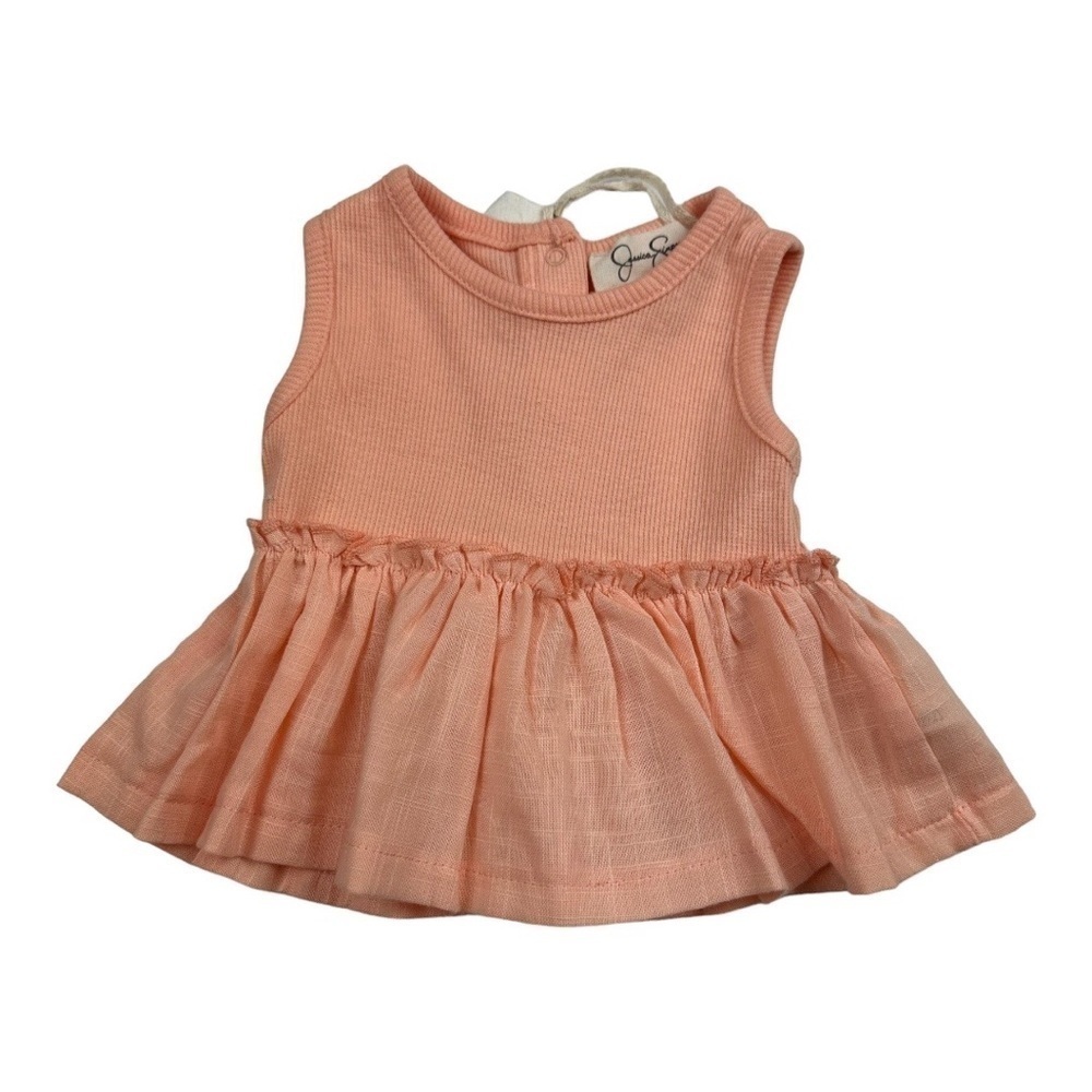 Jessica Simpson Ruffle Short Sleeve Shirt Size 0-3 Months